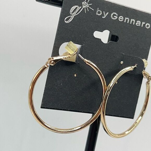 G by Gennaro Classic GOld HoopsEarrings $16ea / 3 for $25  3623 - Picture 2 of 6